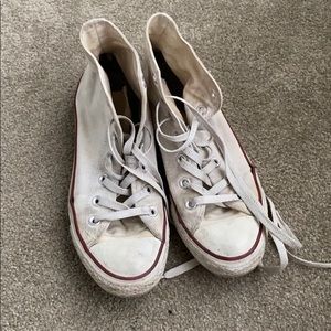 White high top chucks! Converse